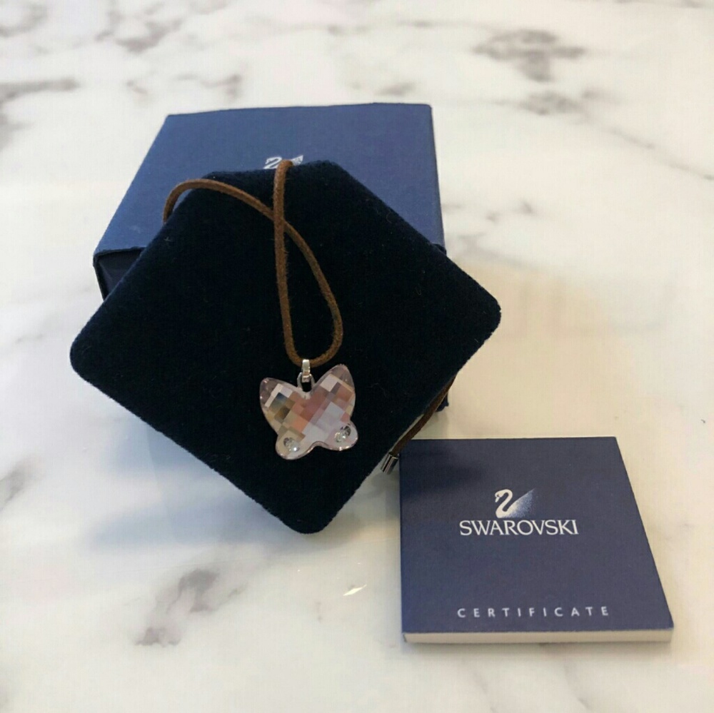 NIB Swarovski Butterfly Necklace
